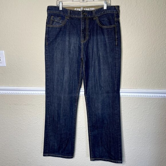 Ecko Unltd Men's Size 36x30 100% Cotton Relaxed Fit Dark Wash Jeans - Picture 1 of 8